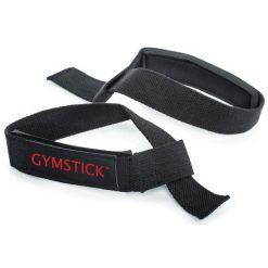 Pasy do podnoszenia. Czarne paski GYMSTICK, bez wzorów, sportowe. Za 75.00 zł.