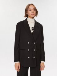 Silvian Heach Marynarka CVA23093GC Czarny Regular Fit. Czarne marynarki i żakiety Silvian Heach, bez wzorów, z syntetyku, bez ramiączek. Za 709.99 zł.