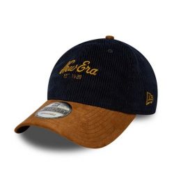 Czapka z daszkiem New Era 9Twenty Cord Mix. Brązowe czapki z daszkiem New Era, bez wzorów, z materiału, eleganckie. Za 176.00 zł.