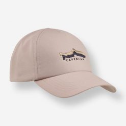 Czapka z daszkiem Caperlan FC 100. Brązowe czapki z daszkiem CAPERLAN, bez wzorów, z bawełny, sportowe. Za 34.99 zł.