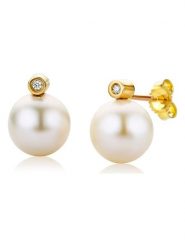 Diamant Exquis Złote kolczyki-wkrętki z diamentami rozmiar: onesize. Żółte kolczyki Diamant Exquis, z diamentem, złote. Za 2,018.45 zł.