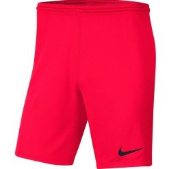 Spodenki dla dzieci Nike Dry Park III NB K jasnoczerwone BV6865 635. Czerwone szorty Nike, bez wzorów, sportowe. Za 49.00 zł.