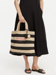 Liu Jo Torebka VA6197 A0006 Czarny. Czarne shopper bag Liu Jo, bez wzorów, bez dodatków. Za 389.99 zł.