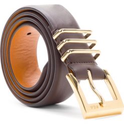 Pasek Damski LAUREN RALPH LAUREN - Classic 412655910002 XS Chocolate. Brązowe paski marki Lauren Ralph Lauren, w paski, ze skóry. Za 219.90 zł.