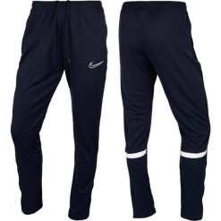 Spodnie Sportowe damskie Nike Dri-FIT Academy. Niebieskie spodnie dresowe Nike, bez wzorów, długie. Za 120.00 zł.