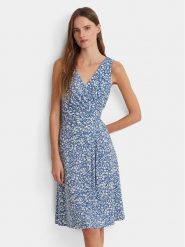 Lauren Ralph Lauren Sukienka letnia 250933494001 Niebieski Regular Fit. Niebieskie sukienki Lauren Ralph Lauren, bez wzorów, z syntetyku, bez kołnierzyka, bez ramiączek. Za 1,369.00 zł.