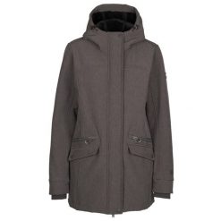 Trespass Anza - Damska kurtka softshellowa Dark Grey Marl. Szare kurtki Trespass, bez wzorów, z softshellu, bez kaptura. Za 398.99 zł.
