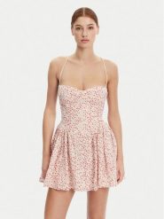 BARDOT Sukienka koktajlowa 59827DB Kolorowy Regular Fit. Sukienki Bardot, bez wzorów, z syntetyku, wizytowe, bez kołnierzyka, bez ramiączek. Za 389.99 zł.