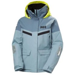 Damska kurtka wodoodporna Helly Hansen Pier 4.0. Niebieskie kurtki Helly Hansen, na lato, l, bez wzorów, z dzianiny, bez kaptura. Za 1,041.00 zł.