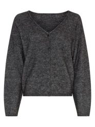 MOSS COPENHAGEN Kardigan "Milania" w kolorze szarym rozmiar: M/L. Szare swetry Moss Copenhagen, l, bez wzorów, bez ramiączek. Za 208.99 zł.