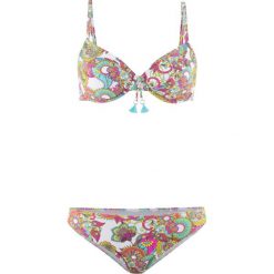 Bikini na fiszbinach (2 części) bonprix biało-kolorowy. Bikini marki bonprix. Za 99.99 zł.