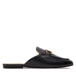 Klapki Guess. Czarne klapki Guess, z aplikacjami, bez obcasa, bez zapięcia. Za 499.99 zł.