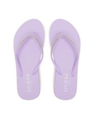 Guess Japonki E5GZ05BB00F Fioletowy. Fioletowe japonki Guess, z aplikacjami, z tworzywa sztucznego. Za 139.99 zł.