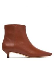 LAUREN RALPH LAUREN Botki Frncsa Bt Hl Bo Bte 802P15721002 Brązowy. Brązowe botki Lauren Ralph Lauren, bez wzorów, ze skóry, bez obcasa, na szpilce, bez zapięcia. Za 949.99 zł.
