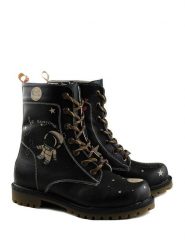 Goby Botki w kolorze czarnym ze wzorem rozmiar: 39. Czarne botki Goby, bez wzorów, z materiału, z okrągłym noskiem, bez obcasa, bez zapięcia. Za 321.45 zł.