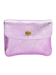 Charm Portfel "Elisa" w kolorze fioletowym - 11 x 1,5 x 7,5 cm rozmiar: onesize. Różowe portfele Charm, bez wzorów, z materiału. Za 34.99 zł.