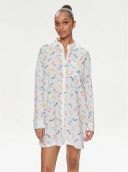 DKNY Koszula nocna YI30008 Biały. Białe koszule nocne DKNY, s, bez wzorów, z bawełny, bez ramiączek. Za 289.99 zł.