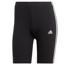 Spodenki krótkie sportowe damskie adidas Essentials 3-Stripes. Białe szorty sportowe adidas, bez wzorów, z bawełny, na fitness i siłownię. Za 107.80 zł.