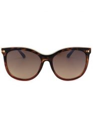 Guess Damskie okulary przeciwsłoneczne w kolorze złoto-brązowym rozmiar: 60. Brązowe okulary przeciwsłoneczne Guess, z aplikacjami, z tworzywa sztucznego, metalowe. Za 209.95 zł.