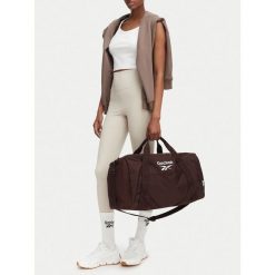Torba sportowa Reebok. Brązowe torby sportowe Reebok, bez wzorów. Za 129.99 zł.