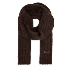 Szalik Coach. Brązowe szaliki i kominy Coach, bez wzorów. Za 409.99 zł.
