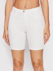 ONLY Szorty jeansowe Rain 15176847 Biały Slim Fit. Białe szorty ONLY, bez wzorów, z jeansu. Za 79.99 zł.
