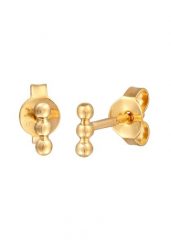 Elli Damskie kolczyki sztyfty w kształcie kuli z pozłacanego srebra próby 925 Sterling Silver Kolczyki 1 ct. Szare kolczyki Elli, pozłacane. Za 178.99 zł.