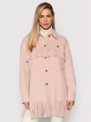 Pinko Płaszcz zimowy Fiambala 1G16S1 Y7E3 Różowy Regular Fit. Czerwone płaszcze Pinko, na zimę, l, bez wzorów, z wełny, bez kaptura. Za 3,109.00 zł.