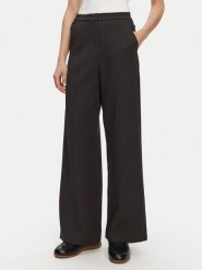 Patrizia Pepe Spodnie materiałowe 8P0696 A375 K103 Czarny Regular Fit. Czarne spodnie materiałowe Patrizia Pepe, bez wzorów, z materiału. Za 739.99 zł.