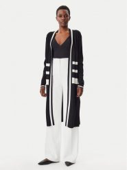 LOLA CASADEMUNT Kardigan LS2511016 Czarny Regular Fit. Czarne swetry LOLA CASADEMUNT, m, bez wzorów, z syntetyku, bez ramiączek. Za 379.99 zł.