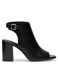 JENNY Sandały WYL0410-1 Czarny. Czarne sandały Jenny, bez wzorów, z syntetyku, bez obcasa, na słupku, bez zapięcia. Za 159.99 zł.