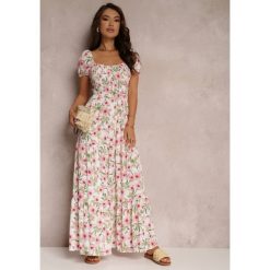 Biała Sukienka Svard. Białe sukienki Renee, l, bez wzorów, z tkaniny, boho, bez kołnierzyka, bez ramiączek, maxi, gorsetowe. W wyprzedaży za 71.99 zł.