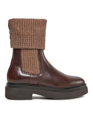 Gant Sztyblety Zandrin Chelsea 27551382 Brązowy. Brązowe botki Gant, bez wzorów, ze skóry, bez obcasa, na płaskiej podeszwie, bez zapięcia. Za 679.99 zł.