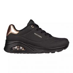 Baskets Femme UNO - GOLDEN AIR Noir SKECHERS. Czarne buty sportowe lifestyle Skechers, bez wzorów, z gumy, sportowe, bez zapięcia, skechers sport. Za 329.99 zł.