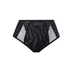 Figi damskie Elomi Brianna. Czarne figi ELOMI, bez wzorów, z koronki. Za 173.00 zł.