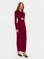 Bardot Sukienka wieczorowa Reno 58742DB Czerwony Slim Fit. Czerwone sukienki Bardot, l, bez wzorów, z syntetyku, wizytowe, bez kołnierzyka, bez ramiączek. Za 349.99 zł.