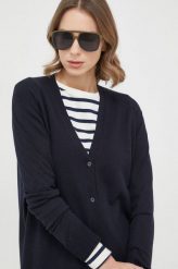 Max Mara Leisure sweter jedwabny kolor granatowy lekki. Niebieskie swetry Max Mara Leisure, l, bez wzorów, z dzianiny, bez ramiączek. Za 1,219.90 zł.