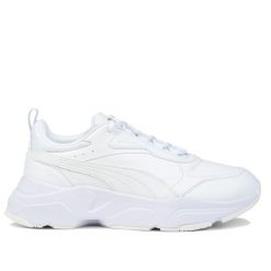 Buty damskie sportowe Puma CASSIA SL. Białe buty treningowe Puma, bez wzorów, z gumy, bez zapięcia, trekkingowe. Za 248.00 zł.