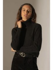 Perfect Cashmere Kaszmirowy golf "Albany" w kolorze czarnym rozmiar: S. Czarne swetry Perfect Cashmere, s, bez wzorów, z kaszmiru, bez ramiączek. Za 521.99 zł.