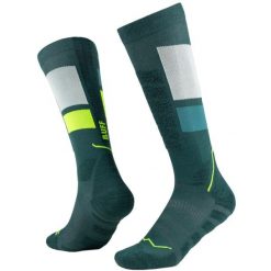 Skarpetki sportowe dla dorosłych Thermonet Over The Calf Socks. Zielone skarpetki Buff, bez wzorów, z elastanu. Za 149.99 zł.