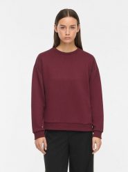 Vila Bluza "Sandy" w kolorze bordowym rozmiar: XL. Czerwone bluzy Vila, xl, bez wzorów, bez ramiączek, bez kaptura. Za 119.95 zł.