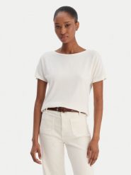 Marella T-Shirt Fervida 2615971021 Écru Regular Fit. T-shirty Marella, xxl, bez wzorów, z wiskozy, bez kołnierzyka, bez ramiączek. Za 219.99 zł.