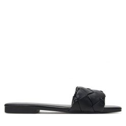 Klapki Call It Spring. Czarne klapki Call it Spring, bez wzorów, bez obcasa, bez zapięcia. Za 129.99 zł.