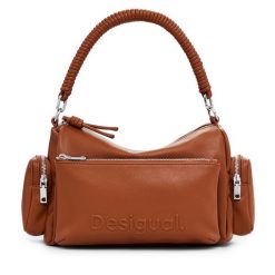 Torebka Desigual. Brązowe torebki klasyczne Desigual, bez wzorów, klasyczne, bez dodatków. Za 189.99 zł.