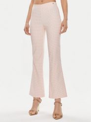 Guess Spodnie materiałowe Ornella W4GB18 WG492 Różowy Regular Fit. Czerwone spodnie materiałowe Guess, z aplikacjami, z materiału. Za 639.99 zł.