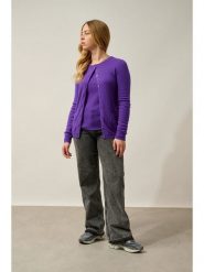 AUTHENTIC CASHMERE Kaszmirowy kardigan "Caron" w kolorze fioletowym rozmiar: L. Różowe swetry AUTHENTIC CASHMERE, l, bez wzorów, z kaszmiru, bez ramiączek. Za 347.99 zł.