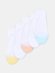 Krótkie skarpetki 5 pack - biały. Białe skarpetki Sinsay, bez wzorów. Za 12.99 zł.