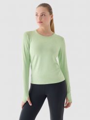 4F Koszulka sportowa w kolorze zielonym rozmiar: S. Zielone t-shirty sportowe 4f, s, bez wzorów, z materiału, bez ramiączek, outdoorowe. Za 74.81 zł.