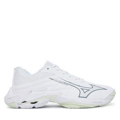 Buty halowe Mizuno. Białe buty treningowe Mizuno, bez wzorów, bez zapięcia, mizuno wave. Za 689.99 zł.