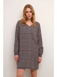 Cream Sukienka "Tiah" w kolorze niebiesko-pomarańczowym rozmiar: 40. Niebieskie sukienki Cream, na co dzień, s, bez wzorów, z wiskozy, klasyczne, bez kołnierzyka, bez ramiączek, mini, proste. Za 91.34 zł.